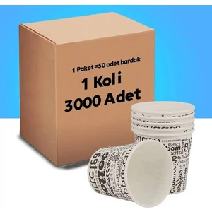 Karton Bardak 7 Oz 1 Koli 3000 Adet Çay Kahve Bardak Kullan At