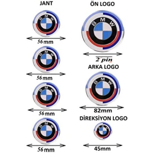 Bmw 50.yıl Özel Logo Seti (Newtype Mavi Beyaz)