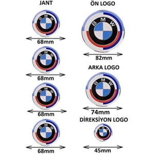 Bmw 50.yıl Özel Logo Seti G20,G28,G30,G31,G32,G38 (Newtype 51148132375-51148219237)