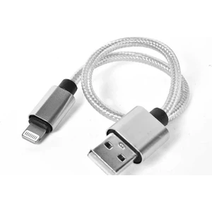 Megafox Teknoloji 30 cm Halat Lightning USB Kablo - Gümüş