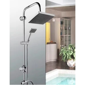 Duş Seti Kare Yağmurlama Tepe ve El Duş Başlığı Banyo Duş Seti