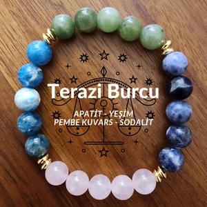 Şifa Köşesi Terazi Burcu Orjinal Doğal Taş Kadın ve Erkek Bileklik