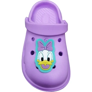 Duffy Duck Desenli Günlük Kaydırmaz Tabanlı Kız Çocuk Ev Anaokulu Deniz Yumuşak Sandalet Terlik