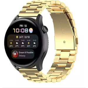 22 mm Universal Paslanmaz Çelik Kordon Akıllı Pimli Gold