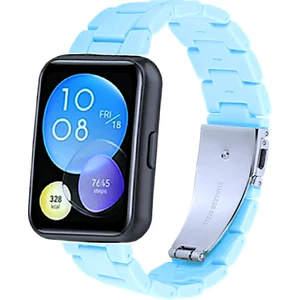 Huawei Watch Fit 2 Reçine Kordon (Pim Çevirici Aparatı ile Birlikte) Açık Mavi