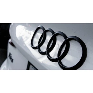 Dk Tuning Audi Bagaj Oval 192MM Siyah Halka Rozet Amblem Arma