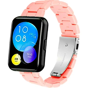 Huawei Watch Fit 2 Reçine Kordon (Pim Çevirici Aparatı ile Birlikte) Şeker Pembe