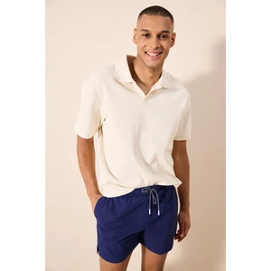 Navy Stripe Deniz Şortu