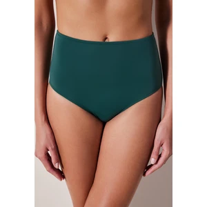 Yüksek Bel Koyu Yeşil Bikini Altı