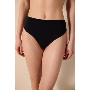 Glory Yüksek Bel V Siyah Bikini Altı