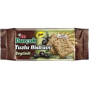 Burçak Tuzlu Zeytinli Bisküvi 91 Gr.