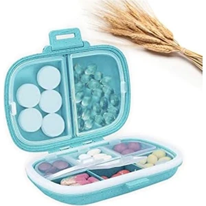 Adet Günlük Hap Saklama Kutusu, 8 Bölmi Taşınabilir Ilaç Kutuları, Vitaminler Için Ilaç Kutuları (Yurt Dışından)