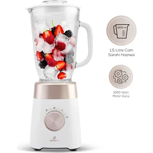 Çam Sürahili Premium Buz Kırma Özellikli Smoothie Blender KREM1000W