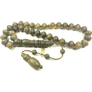 İskeçe Tesbih Mustafa Uysal Usta Eseri Mis Kokulu Yeşil Pelesenk Sertifikalı 4866