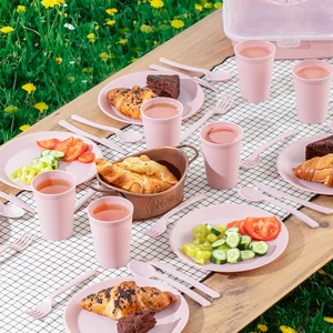 0039 Karizma 6 Kişilik Piknik Seti - Çantalı Piknik Seti-32 Parça Piknik Organizer