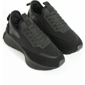 Dimity Siyah gerçek Deri Süet Kadın Spor Ayakkabı