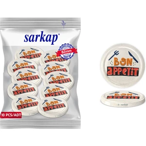 Hijyenik Paketli 10 Adet Kavanoz Kapağı – Bon Apetit Model - 82MM