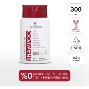 Şampuan Yağlı Saç Vegan Hızlı Uzatan Sülfatsız Tuzsuz Saç Dökümesine Karşı 300ml