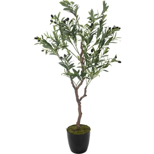 Güleç Yapay Çiçek Yapay Zeytin Ağacı 120  cm  Tek Gövdeli  Doğal Gerçek Görünümlü yapay ağaç