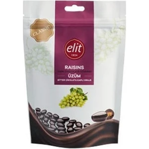 Bitter Çikolata Üzüm Poşet Draje 125 Gr.