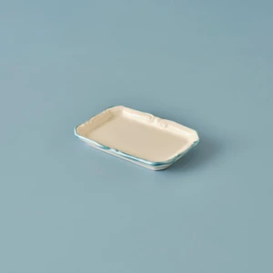 Bella Maison Mabel Stoneware Mini Sunum Tabağı Mavi (14X9,5 Cm)