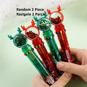 Kalesi 10'u Bir Arada Tükenmez Kalem - Renkli (Yurt Dışından)