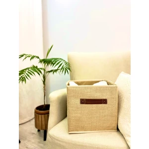 Home Collection Jüt Kapaksız Dolap Içi Çamaşır Oyuncak Düzenleyici Katlanır Saklama Kutusu Organizer 30X30X30