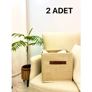 Home Collection Jüt Kapaksız Dolap Içi Çamaşır Oyuncak Düzenleyici Katlanır Saklama Kutusu Organizer 30X30X30