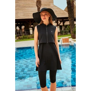 Paraşüt Siyah Taytlı Yarı Kapalı Mayo M2458