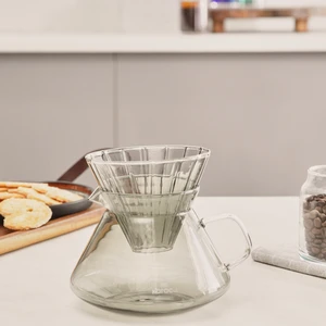 Winx Borosilikat Cam Dripper/Filtre Kahve Demleme Ekipmanı Gri 650 ML
