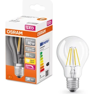 LED Sstar Fıl Dım cl A40 4W/2700K 470LME27
