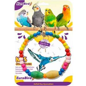 Euro Bird Kuş Oyuncağı Boncuklu Büyük Halka KY76