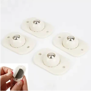 Newstore Home 4'lü Mini Tekerlekli Mobilya Kaydırma Beyaz Eşya Kaydrıma Aparatı