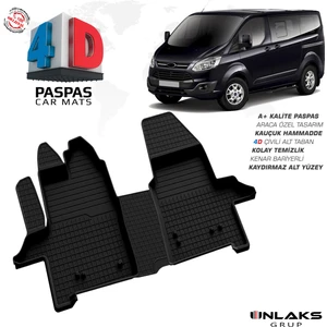 RK Carshop Ford Tourneo Custom Ferrous 4d Havuzlu Kauçuk Paspas 2012 ve Üstü