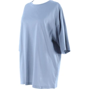 2096_KISA Kollu Oversize Basic T-Shirt