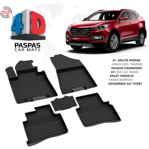 RK Carshop Hyundai Tucson 3 Ferrous 4d Havuzlu Kauçuk Paspas 2015 2021