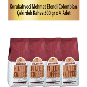 Mehmet Efendi Colombian Çekirdek Kahve 500 gr x 4 Adet