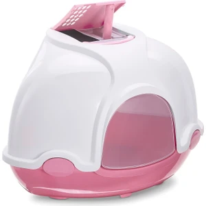 Imac Ginger Filtreli Kapalı Köşe Kedi Tuvaleti Pembe