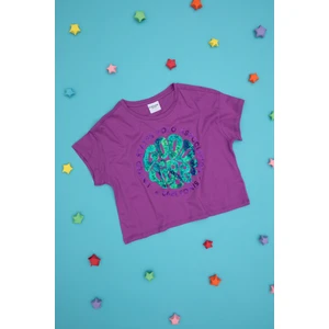 U.S. Polo Assn. Kız Çocuk Mor Tişört 50283275-VR038