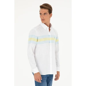 U.S. Polo Assn. Erkek Mint Gömlek Desenli 50288923-VR090