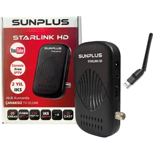 Starlink Turbo Hd 2024 Çanaklı-Çanaksız Wi-Fi Dahil Full Hd Sınırsız Sinema Paketli Uydu Alıcısı