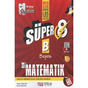 Nitelik Yayınları Süper 8. Sınıf Matematik B Başarı Orta - Ileri Seviye LGS Yeni Nesil Soru Kitabı