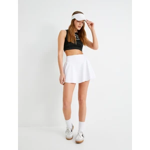 Spor Yarım Atlet Bisiklet Yaka Baskılı Slim Fit Dikiş Detaylı