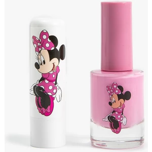 Minnie Mouse Temalı Dudak Nemlendirici Ve Oje Lisanslı