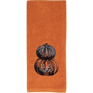 Baveno Home %100 Pamuk Ikili 40X66 cm Halloween Desenli El & Yüz Havlu Seti Baveno