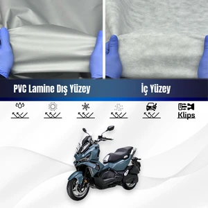 Ultra Shop Sym Adx 125 Su Geçirmez Motosiklet Branda 4 Mevsime Uygun Motor Branda
