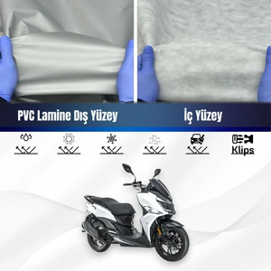 Ultra Shop Sym Jet 14 200I Abs Su Geçirmez Motosiklet Branda 4 Mevsime Uygun Motor Branda