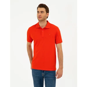 Pierre Cardin Erkek Kırmızı Slim Fit Basic Tişört 50280754-VR030