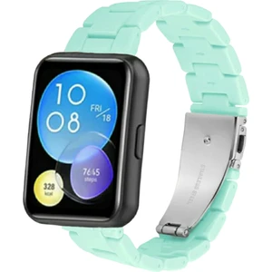 Huawei Watch Fit 2 Reçine Kordon (Pim Çevirici Aparatı ile Birlikte) Su Yeşili