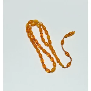 Han Ticaret Turuncu Toz Kehribar Tesbih